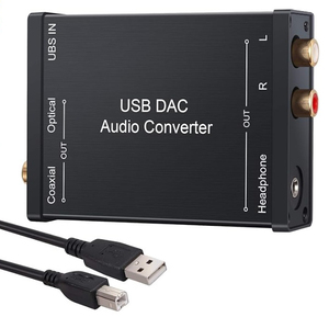 USB-DAC ヘッドホンアンプ　Window Mac PS4などからオーディオアンプへ 