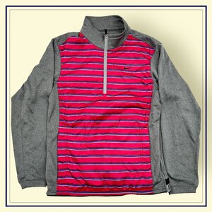 NIKE GOLF DRI-FIT ナイキ ゴルフ 切り替えデザイン ハーフジップ ジャージ プルオーバー 裏起毛 ジャケット M/メンズ スポーツ