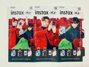 非売品★横浜流星『instax』チェキ 2022年【販促用三角塔？POPポップ】FUJIFILM 富士フィルム 広告CM大河ドラマべらぼう 映画パレード 国宝