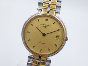 355994【1円スタート】LONGINES ロンジン 稼動品 22112171 デイト メンズ 時計 クオーツ ケース29mm