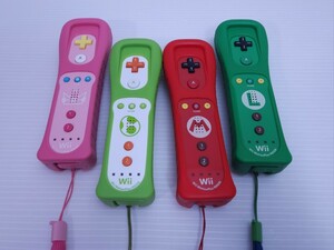 美品/動作品 任天堂 ニンテンドー WiiU Wiiスーパーマリオ,ルイージー, ピーチ,ヨシ, ゲーム 4台コントローラ セット希少品まとめて(H-184)