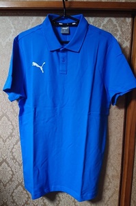 PUMA TEAMGOAL23 カジュアル ポロシャツ 半袖(ブルー) 