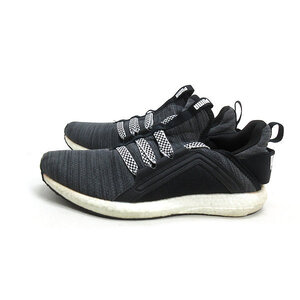 k■【24.5cm】プーマ/PUMA 191096 MEGA NRGY HEATHER KNIT スニーカー/黒/LADIES■46【中古】