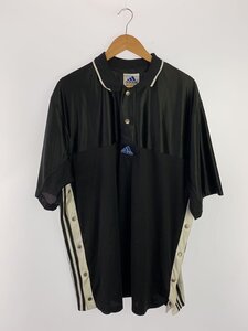 adidas◆90s/ポロシャツ/XL/-/BLK