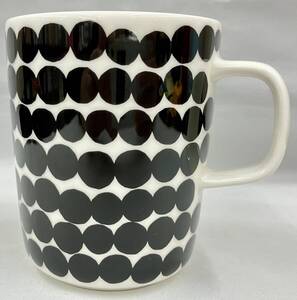 marimekko マリメッコ マグカップ 1客 黒 ドット