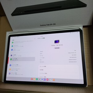 画面保護フィルム貼り済み　Galaxy Tab S9+ 5G SM-X816B 12.4インチ RAM12GB/ROM256GB 　SIMフリー