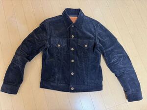 BONCOURA ボンクラジーンズ Trucker Jacket Corduroy black　サイズ３６ 定価 38000円 ウエアハウス シュガーケーン リアルマッコイズ