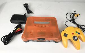 【希少品】任天堂 ニンテンドー Nintendo 限定品 ニンテンドー64 クリアオレンジ　ダイエー優勝カラー