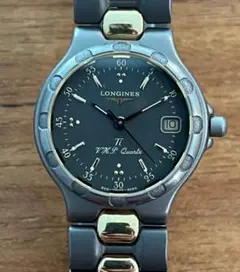 極美品◎LONGINESロンジン腕時計コンクエストチタンレディースヴィンテージ