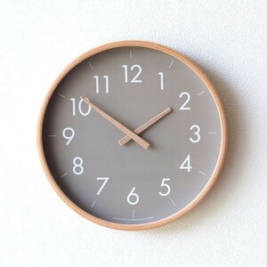 壁掛け時計 掛け時計 おしゃれ かわいい 木製 静音 シンプル モダン 北欧 スイープムーブメント ナチュラルウッドのウォールクロック GY