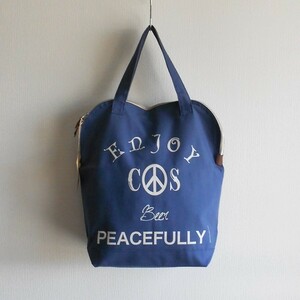 新品未使用・Cal de Sac・Tote Bag・NAVY BLUE・カルデサック・トートバッグ・日本製