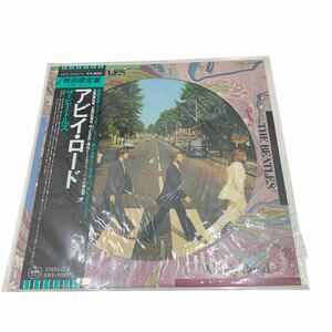 【日LP帯ピクチャー盤】THE BEATLES ビートルズ ABBEY ROAD アビーロード 特別限定盤 1979 国内盤 LP ピクチャー EAS-90072 8503-4