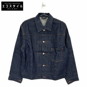 A.P.C. アーペーセー 25212-1-30301 インディゴ 1stタイプ リジット デニムジャケット インディゴ S ジャケット デニム メンズ 中古