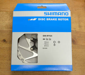 SHIMANO　SM-RT64　180mm　センターロック　外セレーション/EXT/エクスターナル/シマノ/DEORE/デオーレ