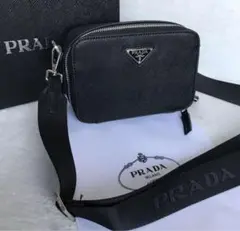 PRADA ショルダーバッグ ブラック サフィアーノ