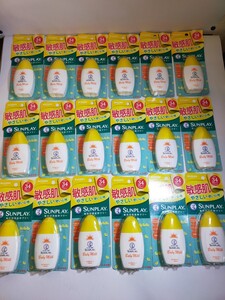 ロート製薬 メンソレータム サンプレイ ベビーミルク SPF34 PA+++ UV耐水性* 30g 日焼け止め乳液 顔・身体用 18個セット y10428-18-HB6