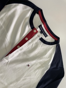 TOMMY　長袖ヘンリーシャツ　Lサイズ