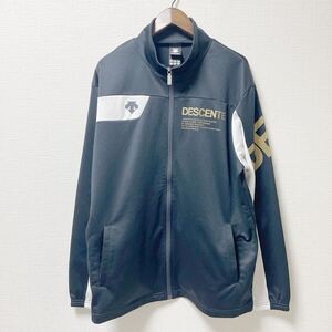 DESCENTE デサント ジャージ トラックジャケット Lサイズ ブラック ポリエステル