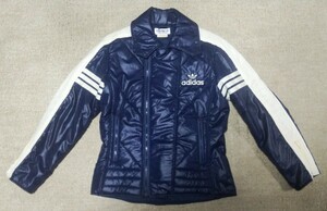 ◎美品◎80sアディダス adidasビンテージダブルライダースジャケット size M 紺×白 スキージャケット