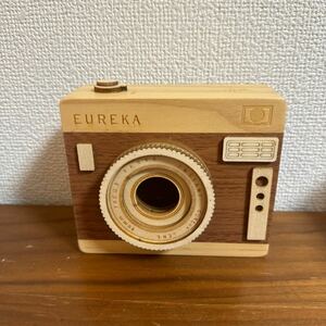 EUREKA エウレカ 木製カメラ インスタントカメラ 木箱 インテリア