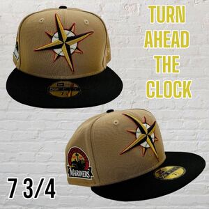 新品73/4 TURN A HEAD THE CLOCK 海外限定ニューエラ　シアトル・マリナーズ　59FIFTY ターンアヘッドザクロック　NEW ERA