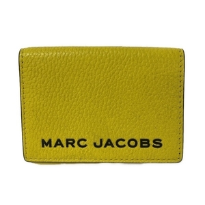 マークジェイコブス MARC JACOBS 3つ折り財布/ミニ/コンパクト M0017065 レザー イエロー×黒 ロゴ 財布