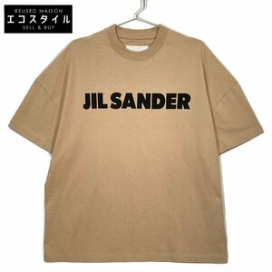 JIL SANDER ジルサンダー 24SS ベージュ ロゴ 半袖Tシャツ ベージュ S トップス コットン メンズ 中古