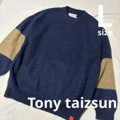 TONY TAIZSUN トニータイズサン モヘヤ クルーネックニット Lサイズ