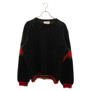 GUCCI グッチ 19AW Cable Knit Sweater シェリーライン ケーブルニット セーター 548115 X1561 ブラック