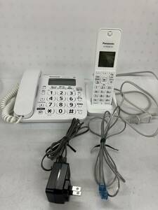 美品 Panasonic VE-GD27DL-W コードレス電話機 ホワイト VE-GD27-W 親機 KX-FKD405-W 子機