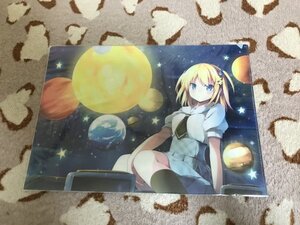 d105クリアファイル　軸中心派　なつめえり / いちごさいず　星を見る女の子