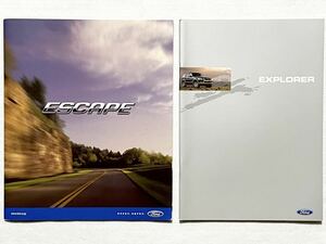 【カタログ/2冊セット】フォード エクスプローラ/エスケープ/Ford EXPLORER/ESCAPE 2005年11月/2005年1月