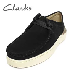 新品 クラークス 靴 メンズ ワラビー スニーカー ブラック CLARKS CourtLiteWally