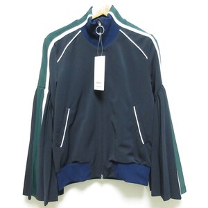 未使用 FACETASM ファセッタズム PLEATED SLEEVE TRACK JACKET トラックジャケット ブルゾン FNT-JK-W03 サイズ1 ネイビー ◆