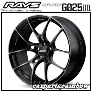 ★RAYS/レイズ VOLKRACING ボルクレーシング G025 LTD 20×9.0J/9J 5/114.3 +35★プレスドブラッククリアー(KK)★新品 2本価格★