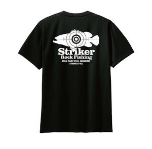 ☆ ターゲットマーク／クエ釣りTシャツ　ロックフィッシュ/根魚/グルーパー/ドライTシャツ