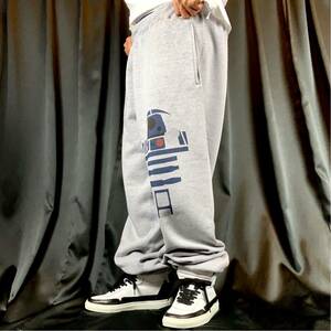 新品 STAR WARS スターウォーズ R2-D2 スウェット ジョガー パンツ XS S M L XL ビッグ オーバー サイズ XXL 黒 パーカー Tシャツ ロンT 可