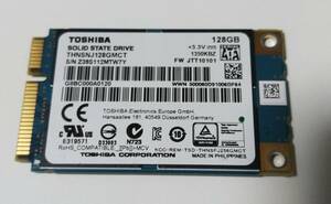 TOSHIBA THNSNJ128GMCT (128GB) mSATA 消去済み 中古品 送料無料 