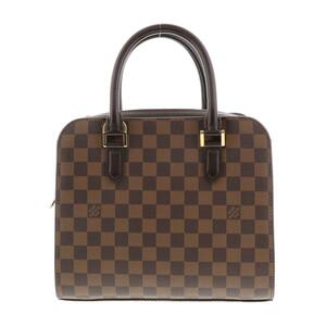 【水曜定休日・木曜発送】【中古】【RI】LOUIS VUITTON ルイヴィトン ハンドバッグ N51155 Brown/ブラウン ダミエ エベヌ トリアナ