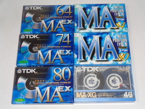 TDK　METALカセットテープ新品未開封６本セット