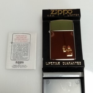 ライター村29 Zippo シルバー ジッポー ケース付 動作未確認