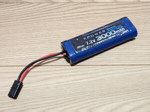 ハイテック XPOWER Ni-MH 7.2V 3000mAh (タミヤタイプコネクター) ニッケル水素 バッテリー ラジコン 電動RC XP3000