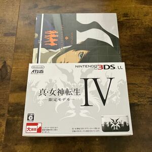 【新品未使用】任天堂 Nintendo 3DS LL 本体 真・女神転生 IV 限定モデル 本体 予約特典付き