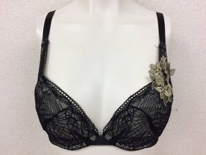 ★美品★マルコ 補正下着 3/4カップショートブラジャー C65 サラヴィール ブラック 黒 大きいサイズ 着痩せ 矯正下着 補整下着 №28