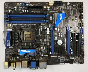 【中古パーツ】BIOS確認のみ、 MSI Z68A-GD55(B3) マザーボード ＩＯパネル LGA1155 ■MB4062