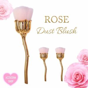 Fluffy Rose dust brush ローズダストブラシ ◇Pink