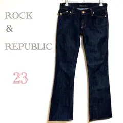 ROCK&REPUBLIC レディース ブーツカット パンツ インディゴ 23