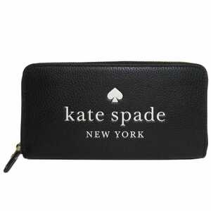 ケイトスペード 長財布 レディース K4779 001 エラ ペブルドレザー ラージ コンチネンタル ラウンドファスナー kate spade アウトレット