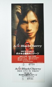 Janne Da Arc　yasu　Acid Black Cherry　ジャンヌ　ヤス　チケット