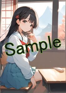 アイドルマスターシンデレラガールズ 小早川紗枝 高品質 ポスター A4 同人 アニメ イラスト 美少女 お一人1点限定 0111_0024